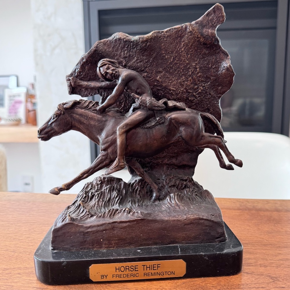 Frederic Remington “Horsethief” Bronze Sculpture
